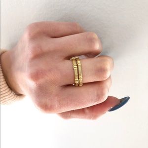 BRAND NEW 18kt yellow gold signed HIDALGO bands